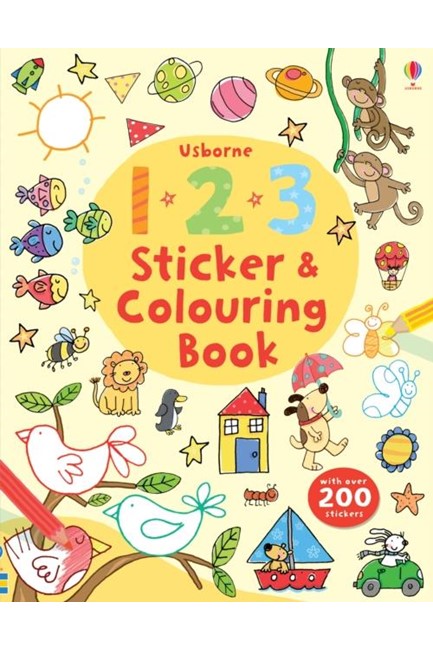 Εκδόσεις Usborne - 123 Sticker and Colouring book - Jessica Greenwell