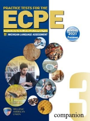 Practice Tests for the ECPE Book 3 - Companion(Λεξιλόγιο)(Revised 2021 Format) της Hellenic American Union