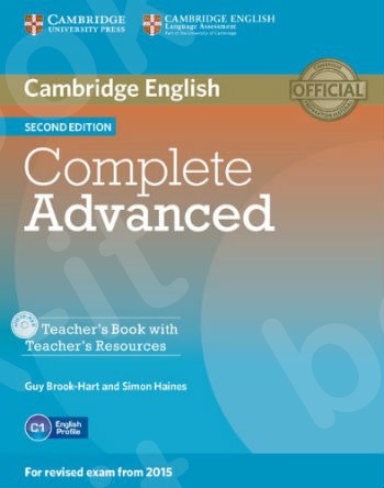 Cambridge - Complete Advanced - Teacher's Book with Teacher's Resources CD-ROM - 2nd Edition