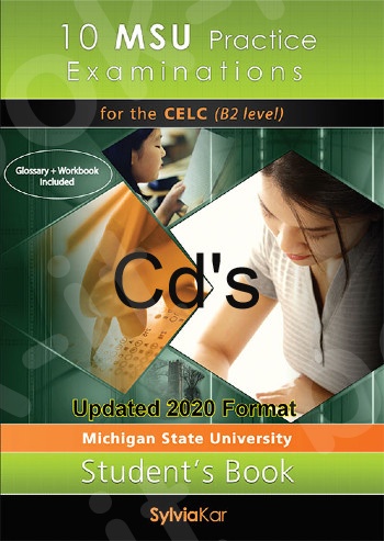 10 MSU Practice Examinations for the B2 Level Book 1 Audio CD's Set of 5 CDs - (Sylvia Kar)2020