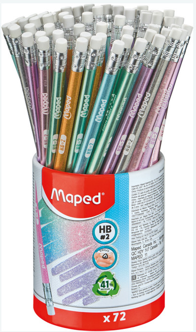 Maped - Μολύβια Black Peps HB Glitter(Διάφορα Χρώματα)