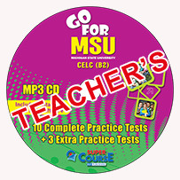 Audio CD (1) MP3  Καθηγητή (Ακουστικό) - Go for MSU B2 - 10 Practice Tests(+3 Past Papers) - Επίπεδο B2, Super Course Publishing