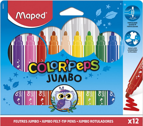 Maped - Μαρκαδόροι Color Pep's Maxi χ12 Special Edition σε Χάρτινη Συσκευασία