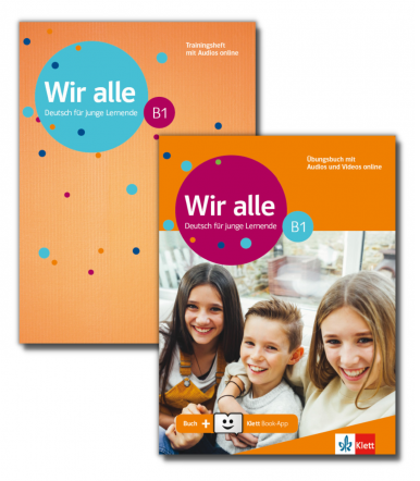 Wir alle B1, Übungsbuch mit Glossar und Audios & Videos + Klett Book-App-Code (για 12μηνη χρήση) + Trainingsheft (Σετ 2 Tεμ.)