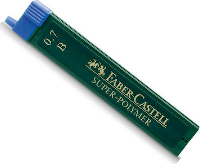 Faber Castell Μύτες Μολυβιού Super Polymer 0.7mm B (12τμχ.)