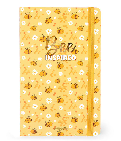 Legami Milano Σημειωματάριο Ριγέ με Λάστιχο (Bee Inspired)