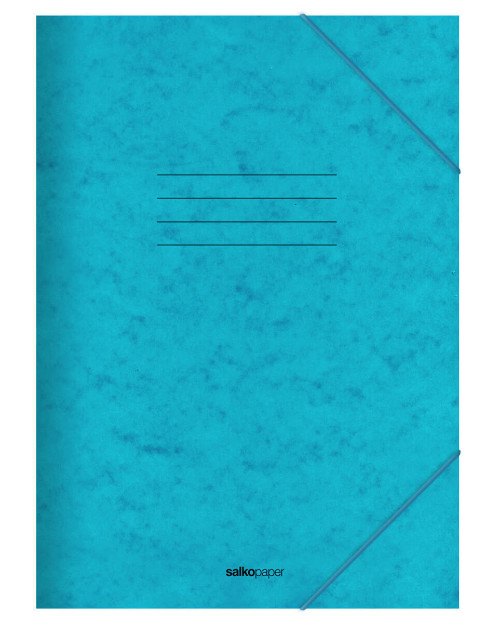 Φάκελος με Αυτιά και Λάστιχο Prespan Γαλάζιο, 25×35cm - Salko