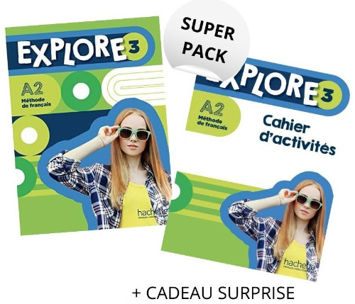 Explore 3 - Super Pack (Livre + Cahier + Cadeau Suprise) - Hachette