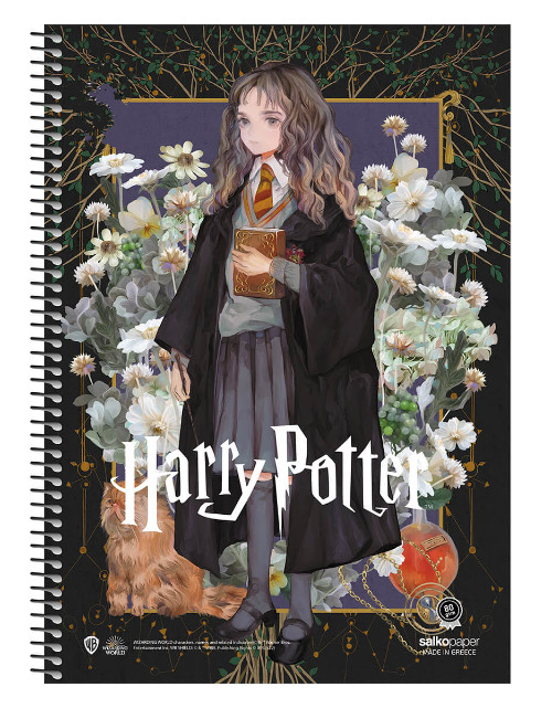 Salkopaper Τετράδιο Σπιράλ 3 Θεμάτων (Harry Potter & Deathly Hallows V.2) 60 φύλλων/180 σελίδων,17x25cm
