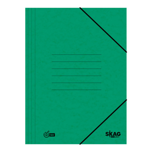 Skag(Plan) Ντοσιέ Με Λάστιχο Πρεσπάν 25x35cm (Πράσινο)