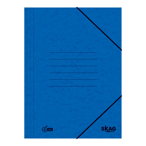 Skag(Plan) Ντοσιέ Με Λάστιχο Πρεσπάν 25x35cm (Μπλε)