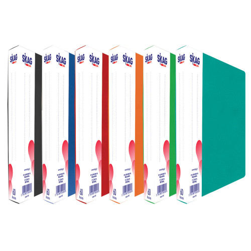 Skag(Plan) Ντοσιέ Σουπλ Α4 με 60 Διαφανείς Θήκες(Διάφορα Χρώματα)