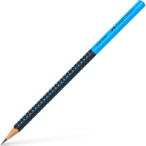 Faber Castell Μολύβι Grip ΔίχρωμοΜαύρο/ Μπλε) HΒ