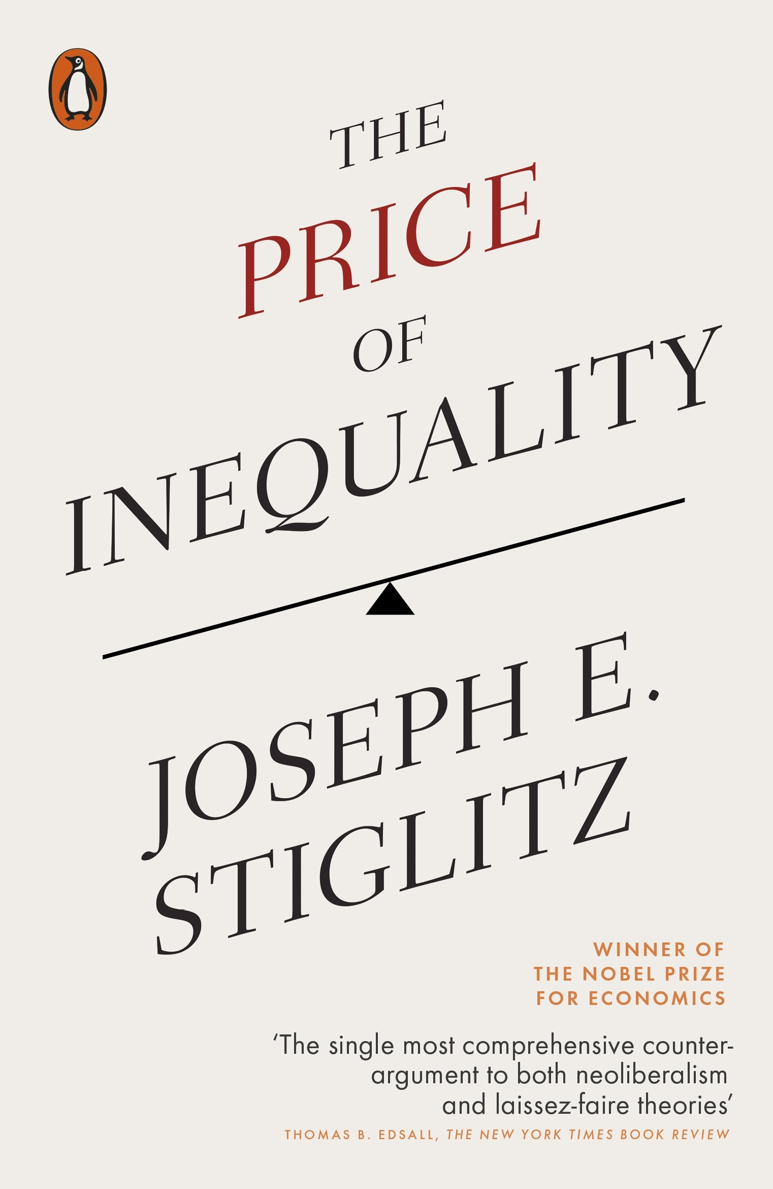 Publisher Penguin - The Price of Inequality (Penguin Orange Spines) - Joseph Stiglitz