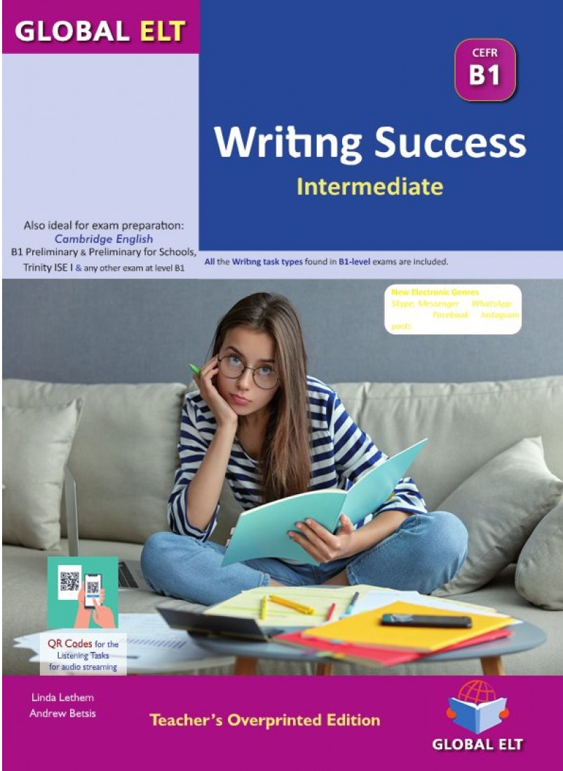 Betsis - Writing Success CEFR B1 Intermediate - Teacher's Book with Overprinted Answers(Βιβλίο Καθηγητή με Λύσεις)