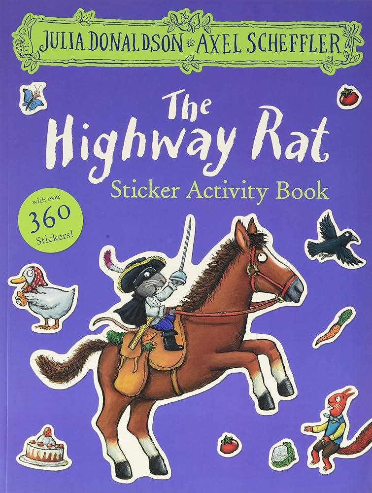 Εκδόσεις Scholastic - The Highway Rat Sticker Book - Julia Donaldson, Axel Scheffler