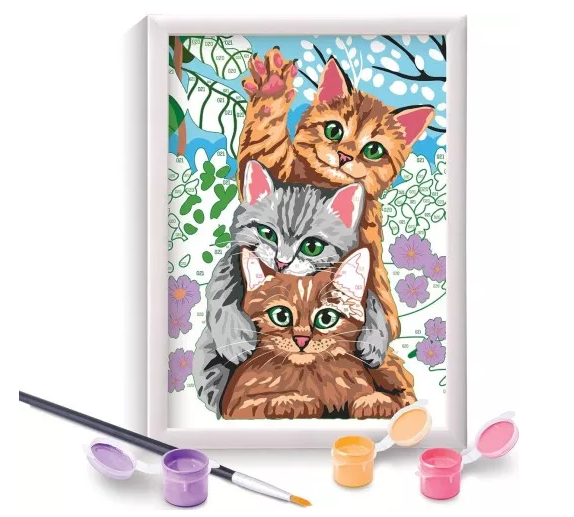 AS Company Paint & Frame Ζωγραφίζω Με Αριθμούς Funny Kitties (9+ Χρονών)