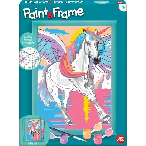 AS Company Paint & Frame Ζωγραφίζω Με Αριθμούς Magic Unicorn (9+ Χρονών)