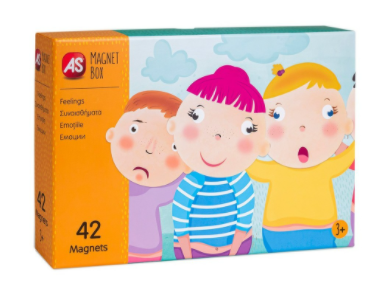 AS Magnet Box Συναισθήματα 42 Εκπαιδευτικοί Χάρτινοι Μαγνήτες (3+ Χρονών)