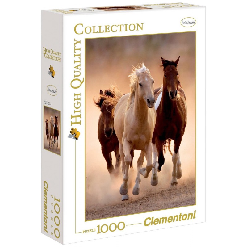 Clementoni Παζλ High Quality Collection Αλογα (1000 τμχ)
