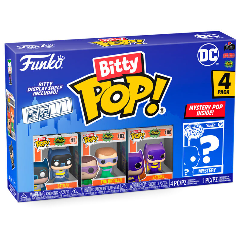 Συλλεκτικές φιγούρες Funko Bitty Pop! DC Mini Collectible Toys - Batman, The Riddler, Batgirl & Mystery Chase Figure (Styles May Vary) 4-Pack