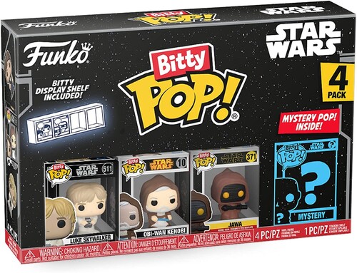 Funko Bitty Pop! (Series: Star Wars) A new Hope (Luke Set) Collectible Toys (4-Pack)