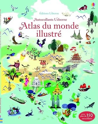 Publisher: Usborne - Atlas du monde illustré - Sam Lake