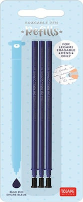 Legami Milano Ανταλλακτικό Μελάνι για Στυλό σε Μπλε χρώμα που σβήνει (3τμχ)