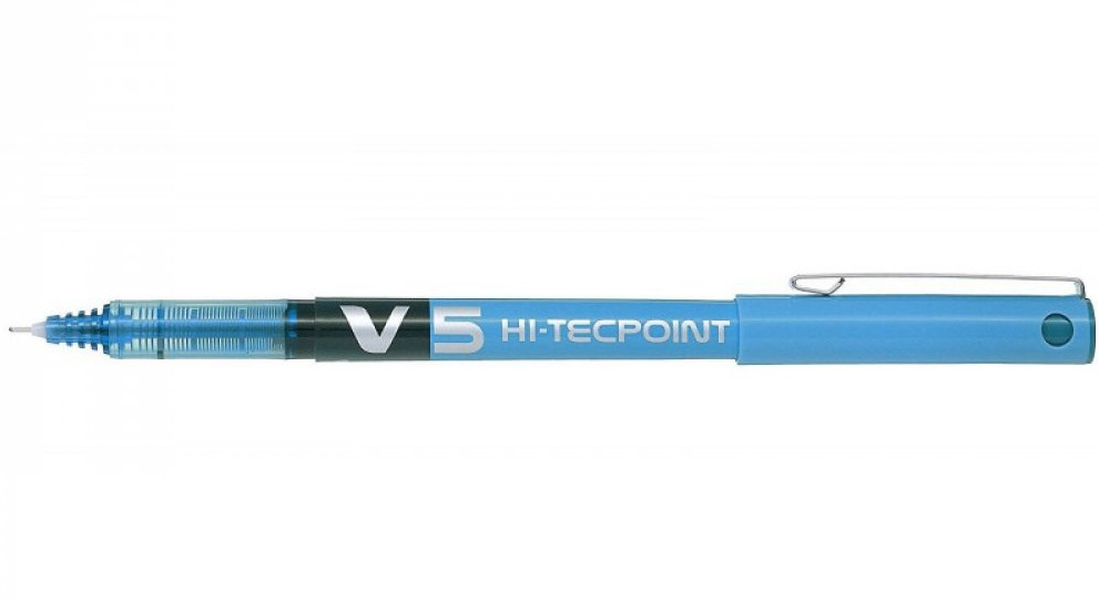 Pilot Στυλό Υγρής Μελάνης V5 HI-Tecpoint 0.5mm (Σιέλ)