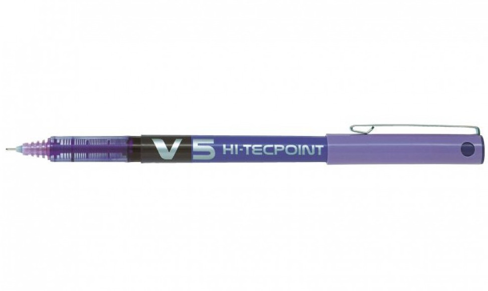 Pilot Στυλό Υγρής Μελάνης V5 HI-Tecpoint 0.5mm (Μωβ)​