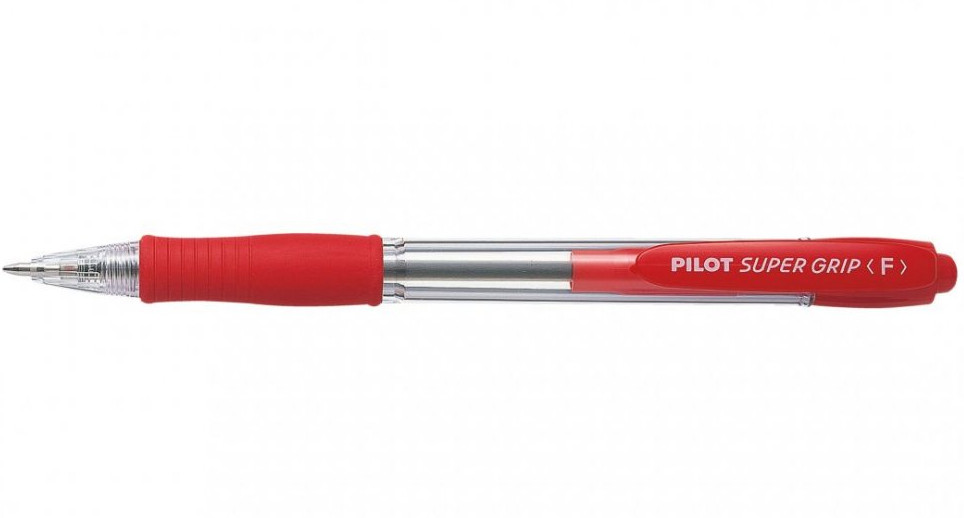 Pilot Στυλό Super Grip 0.7mm Fine (Κόκκινο)