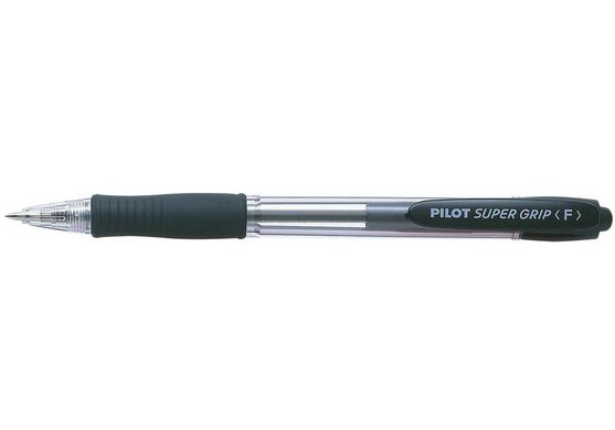 Pilot Στυλό Super Grip 0.7mm Fine (Μαύρο)