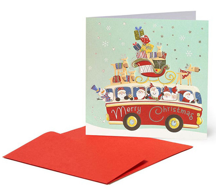 Legami Milano Ευχετήρια Κάρτα Mini (Greeting Cards) ''Santa's Bus''