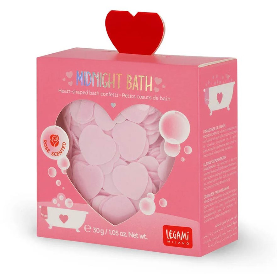 Legami Milano Bath Confetti Heart/Kομφετί Mπάνιου (Shaped Pink)