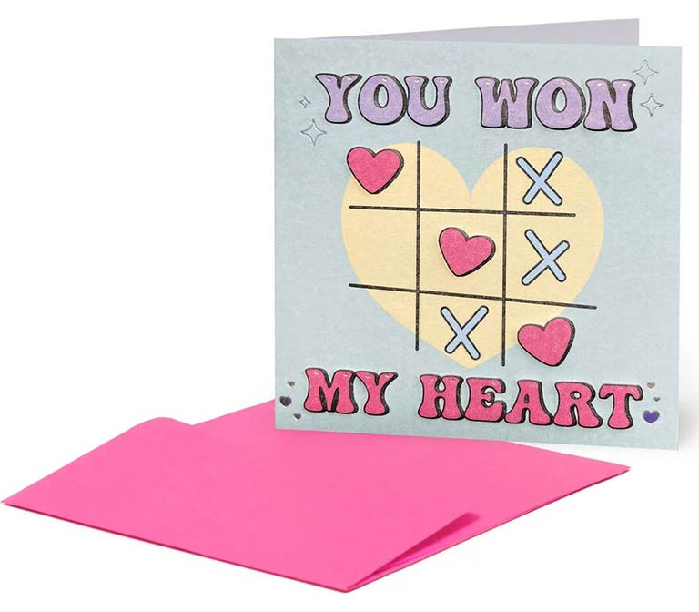 Legami Milano Ευχετήρια Κάρτα Mini (Greeting Cards) ''Tic-Tac-Toe - You Won My Heart''