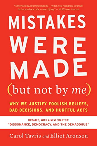 Publisher Harper Collins - Mistakes Were Made (But Not by Me)Third Edition - Carol Tavris, Elliot Aronson