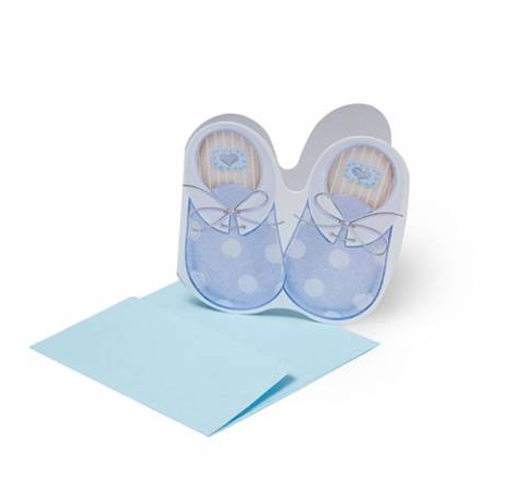 Legami Milano Ευχετήρια Κάρτα Mini (Greeting Cards) ''Baby Born-Baby Shoes Boy''