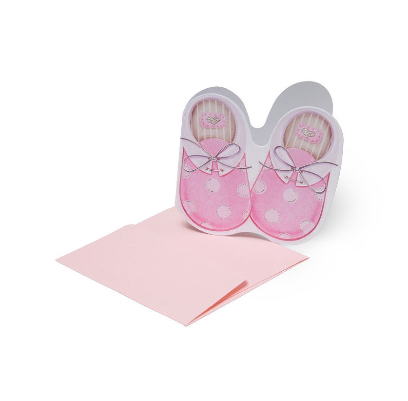 Legami Milano Ευχετήρια Κάρτα Mini (Greeting Cards) ''Baby Born-Baby Shoes Girl''