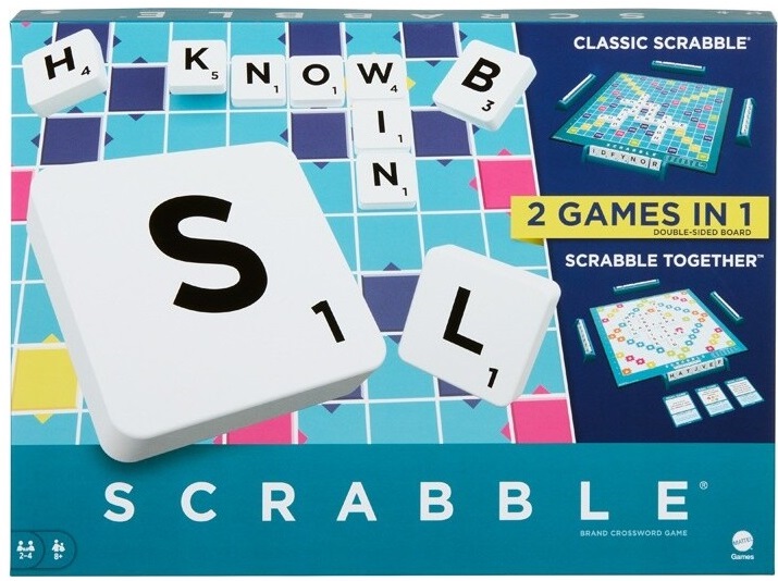 Mattel Νέο Scrabble 2 Σε 1 (Hxw06)​