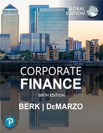Publisher Pearson - Corporate Finance(Global Edition 6th Edition) - Jonathan Berk