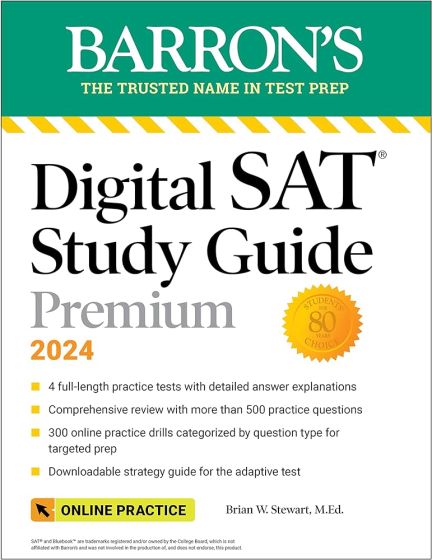 Publisher Kaplan - Digital SAT Study Guide Premium (4 Practice Tests + Comprehensive Review + Online Practice)2024