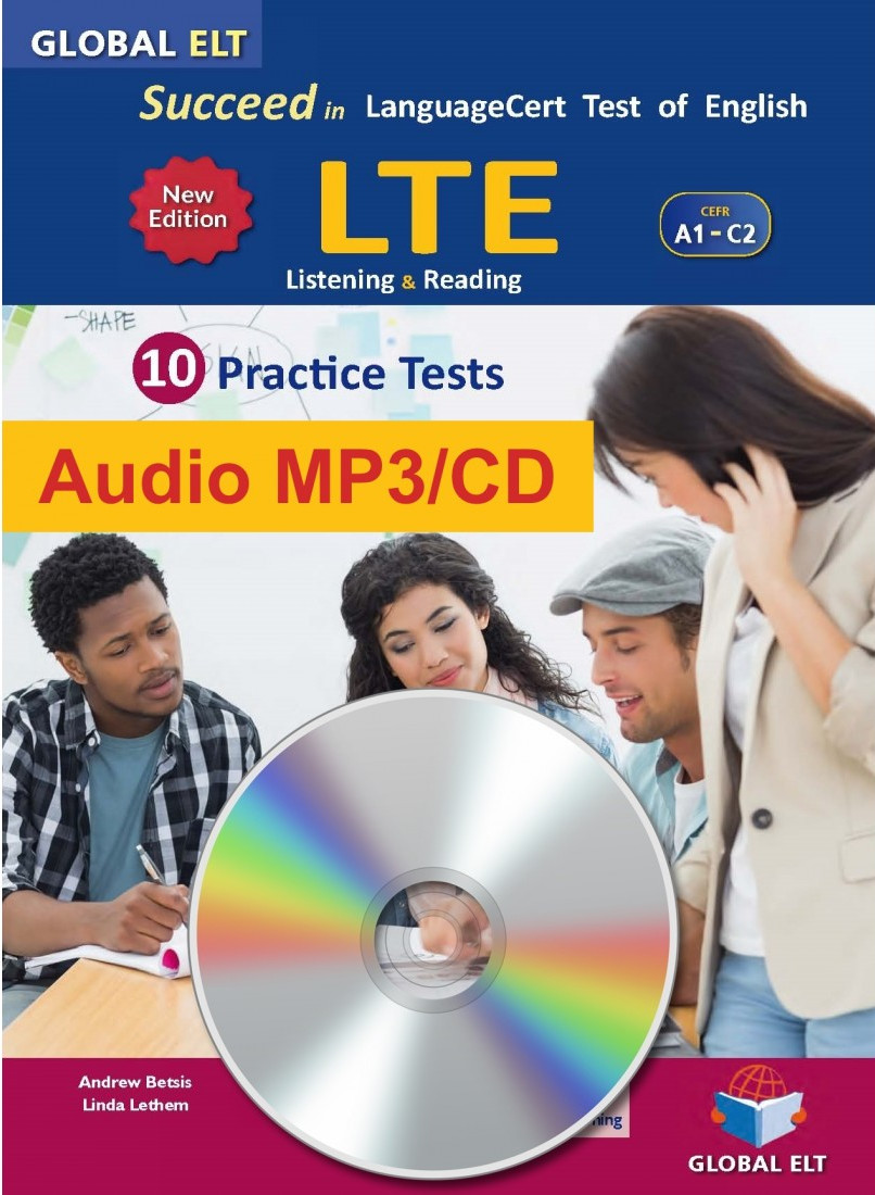 Publisher Betsis - Succeed in LTE LanguageCert Test of English - CEFR A1-C2 (10 Practice Tests) New Combined Edition - (Ακουστικό Audio MP3/CD)