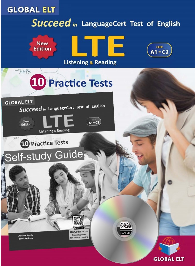 Publisher Betsis - Succeed in LTE LanguageCert Test of English - CEFR A1-C2 (10 Practice Tests) New Combined Edition - Self-Study Edition