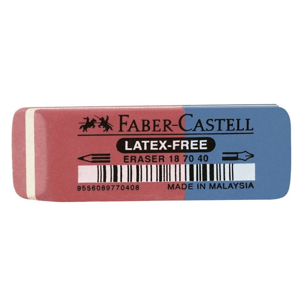 Faber Castel Γόμα κόκκινη/μπλε (για μολύβι/μελάνι)