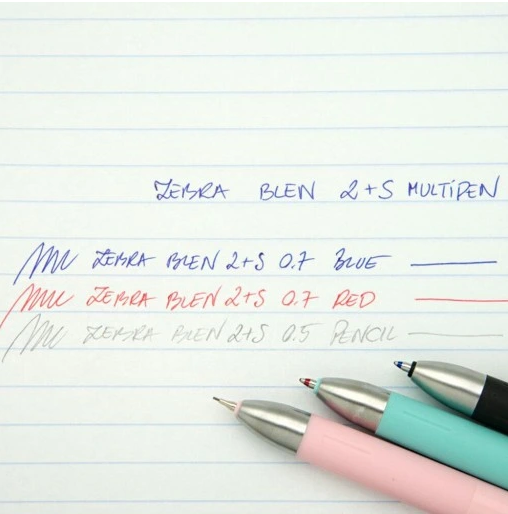 Zebra Στυλό (0.7mm) & Μηχανικό Μολύβι(0.5mm) Ροζ Παστέλ
