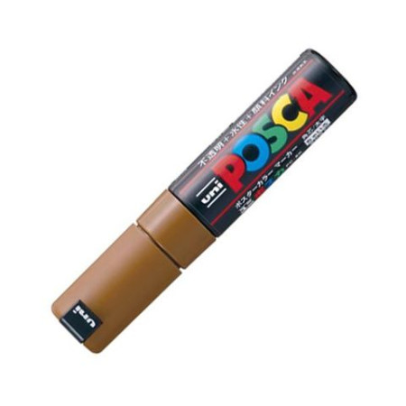 Uni Posca(Uni-Ball) Μαρκαδόρος PC-8K 8mm (Καφέ)