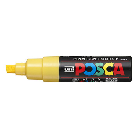 Uni Posca(Uni-Ball) Μαρκαδόρος PC-8K 8mm (Κίτρινο)