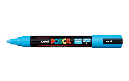 Uni Posca(Uni-Ball) Μαρκαδόρος PC-5M 1.8-2.5mm (Γαλάζιο)