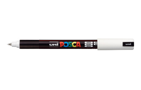 Posca(Uni-Ball) Μαρκαδόρος PC-1MR Ultra Fine 0.7mm (Λευκό)