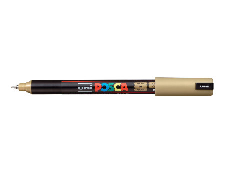 Posca(Uni-Ball) Μαρκαδόρος PC-1MR Ultra Fine 0.7mm (Χρυσό)